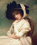 George Romney - Emma Hart, later Lady Hamilton, in a Straw Hat, ca.1782-1794