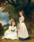 George Romney - Margaret Beckford, later Margaret Orde, and Susan Euphemia Beckford, later Duchess of Hamilton: The Beckford children, ca.1789-1791