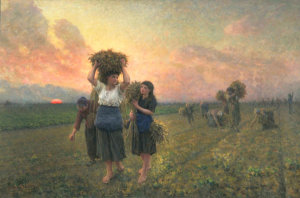 Jules Breton - The Last Gleaning, 1896
