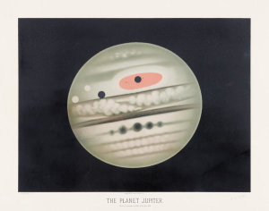 Etienne Léopold Trouvelot - The planet Jupiter, 1881