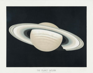 Etienne Léopold Trouvelot - The planet Saturn, 1881