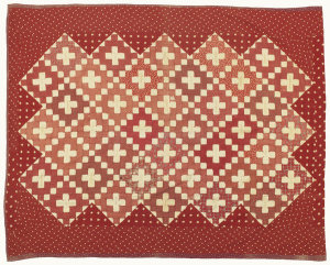 unknown American - Red Friendship Quilt, 1855