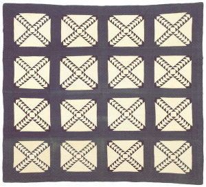 unknown American - Wild Goose Chase Quilt, ca. 1880