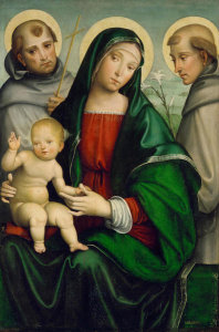 Francesco Francia - Madonna and Child with Saint Anthony and Saint Francis, 1490 - ca. 1505