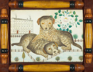 unknown American artist - Puppies, 1846-1847