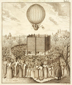 G. Vogel - View of Blanchard's Balloon Ascending, 1787