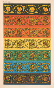 Michel Eugène Chevreul - The Principles of Harmony and Contrast of Colours, plate XIII, 1839