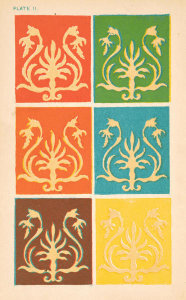 Michel Eugène Chevreul - The Principles of Harmony and Contrast of Colours, plate II, 1839