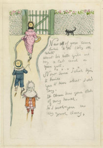 Kate Greenaway - Now All of You Come Listen, ca. 1879