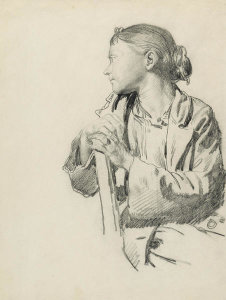 William Orpen - Young Woman Seated, ca. 1910