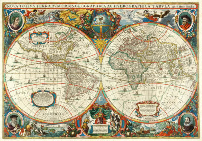 Henricus Hondius - World Map, 1641
