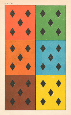 Michel Eugène Chevreul - The Principles of Harmony and Contrast of Colours, plate XII, 1839