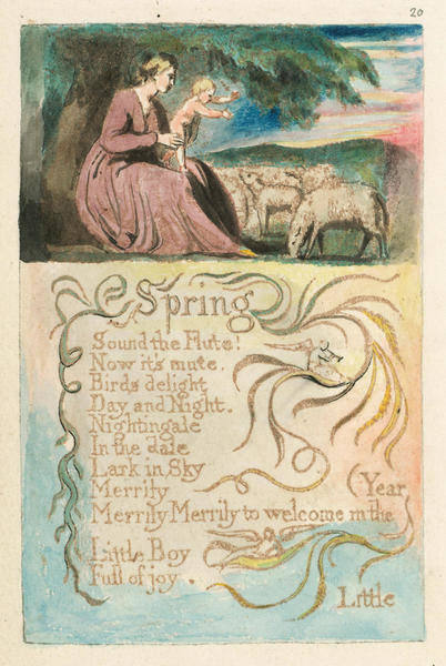 Spring, 1794 by William Blake - Paper Print - The Huntington Custom