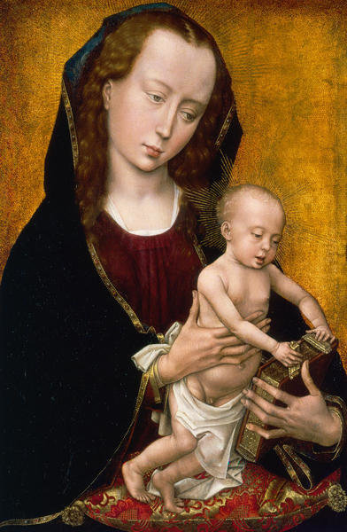 Virgin and Child, ca. 1460 by Rogier van der Weyden - Paper Print - The ...