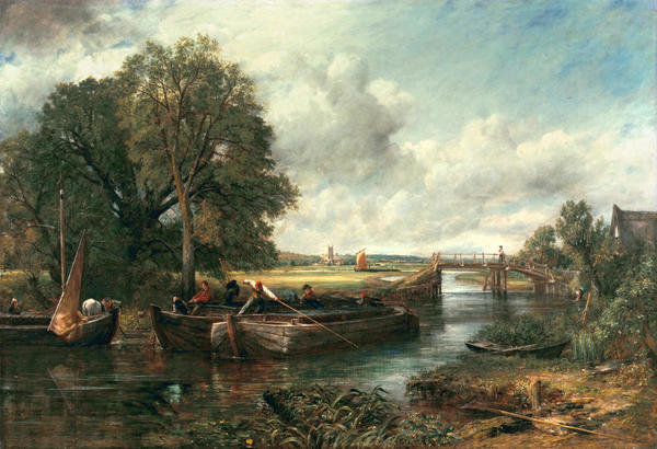 View on the Stour near Dedham, 1822 by John Constable - Paper Print ...